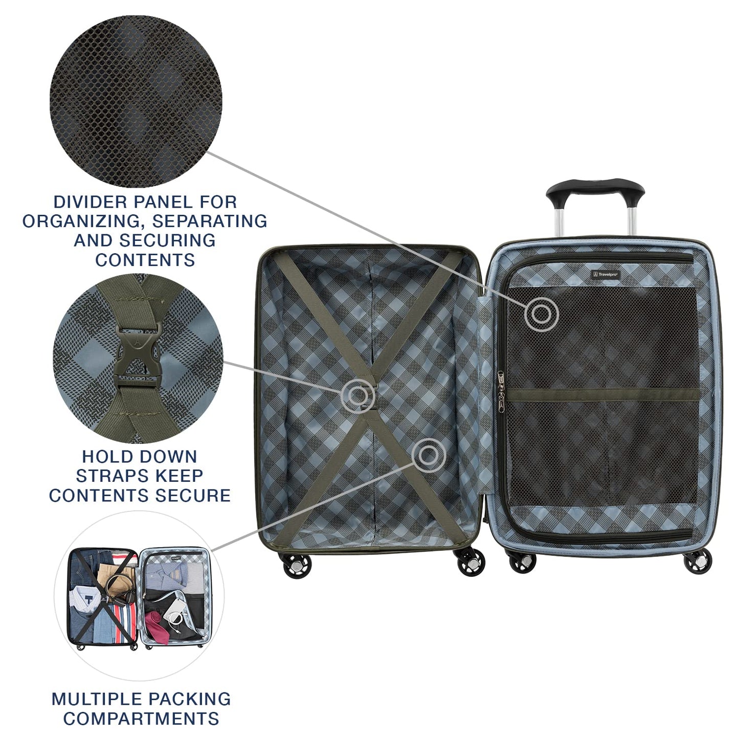 Carry On Travelpro® Maxlite 5 en Verde Militar